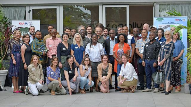 Group photo of participants at a CARPE Implementing Partner Meeting in Kinshasa